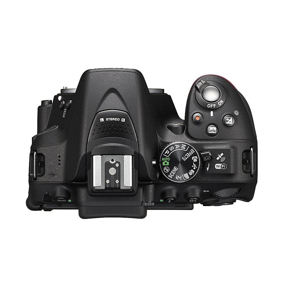 Nikon D5300 Kit AF-P DX 18-55mm VR Spiegelreflexkamera schwarz