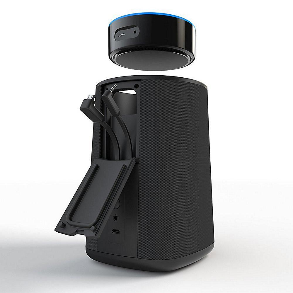 Ninety7 VAUX Tragbarer Lautsprecher für den Amazon Echo Dot - schwarz
