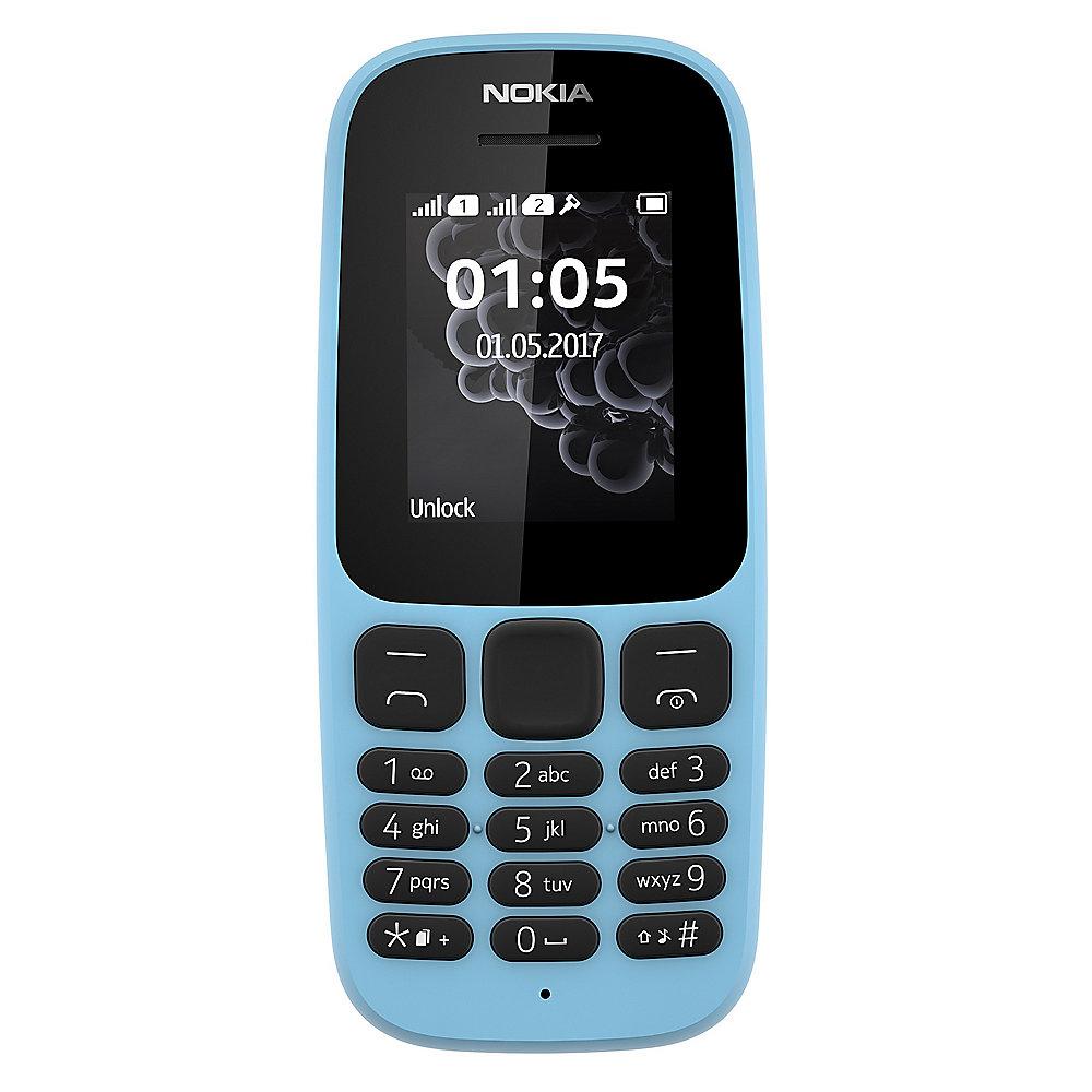 Nokia 105 (2017) Dual-SIM blue, Nokia, 105, 2017, Dual-SIM, blue