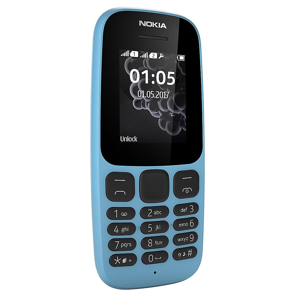 Nokia 105 (2017) Dual-SIM blue, Nokia, 105, 2017, Dual-SIM, blue