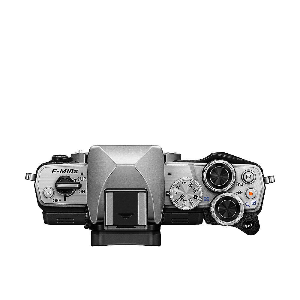 Olympus OM-D E-M10 Mark II Gehäuse Systemkamera silber