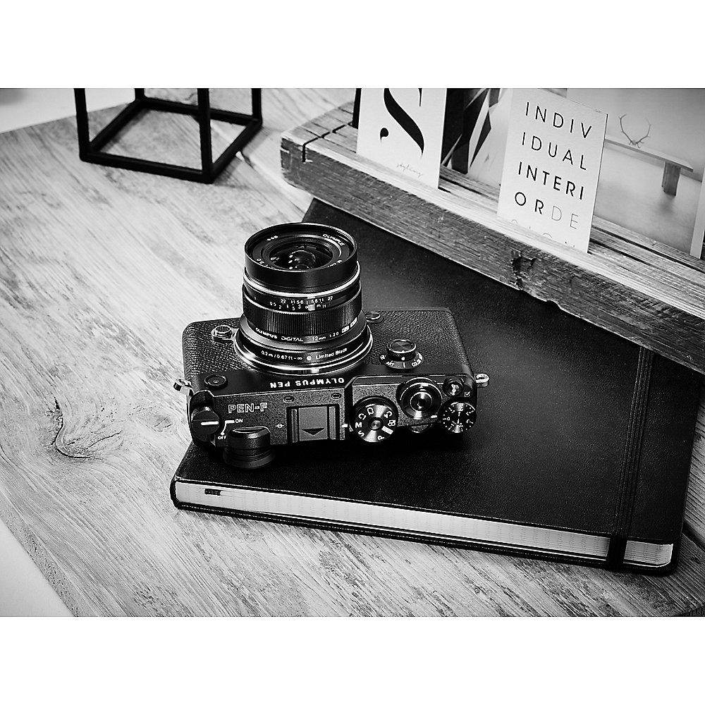 Olympus PEN-F Kit 14-42mm EZ Pancake Systemkamera silber