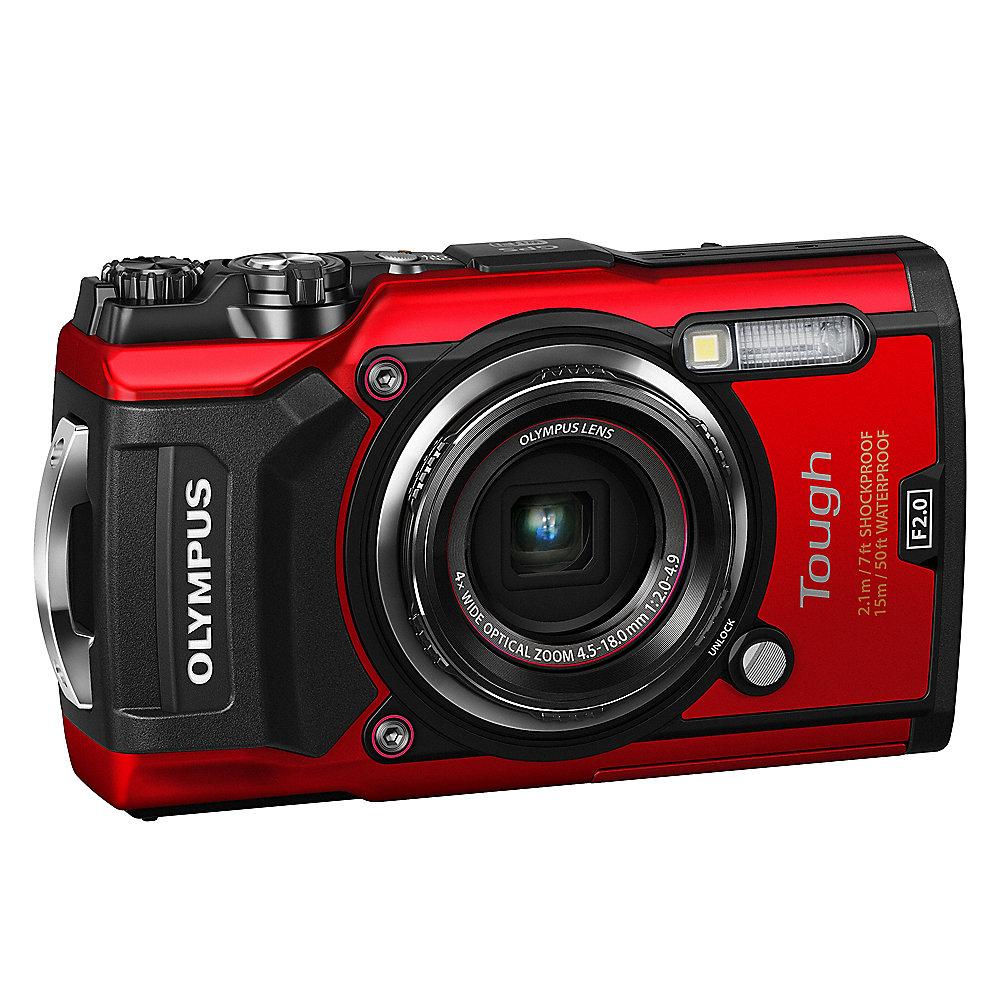 Olympus TOUGH TG-5 Unterwasserkamera rot, Olympus, TOUGH, TG-5, Unterwasserkamera, rot