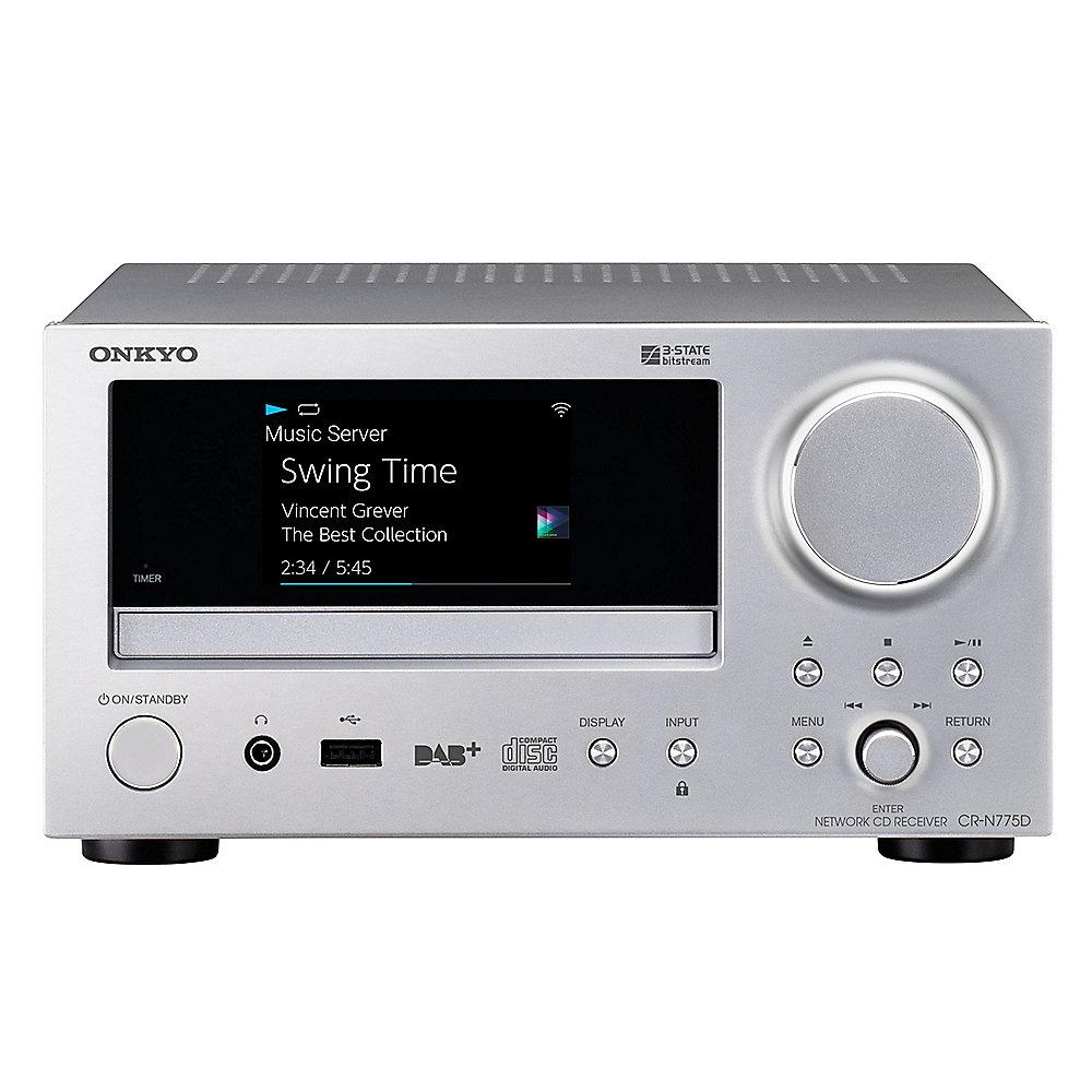 Onkyo CS-N775D Netzwerk-CD-Receiver   Onkyo 2-Wege Lautsprecher silber, Onkyo, CS-N775D, Netzwerk-CD-Receiver, , Onkyo, 2-Wege, Lautsprecher, silber