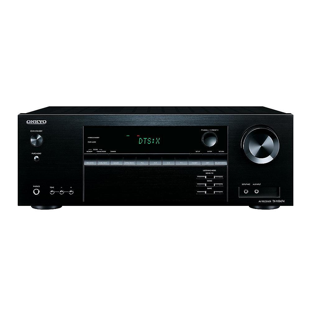 Onkyo TX-NR474 5.1 AV Netzwerk Receiver Bluetooth/Wi-Fi/Multiroom Schwarz, Onkyo, TX-NR474, 5.1, AV, Netzwerk, Receiver, Bluetooth/Wi-Fi/Multiroom, Schwarz