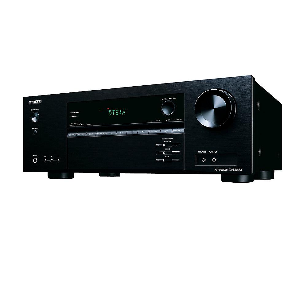 Onkyo TX-NR474 5.1 AV Netzwerk Receiver Bluetooth/Wi-Fi/Multiroom Schwarz, Onkyo, TX-NR474, 5.1, AV, Netzwerk, Receiver, Bluetooth/Wi-Fi/Multiroom, Schwarz