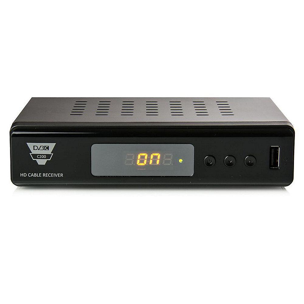 Opticum HD C200 Digital Kabelreceiver Full HD S-PDIF/Scart/USB/HDMI