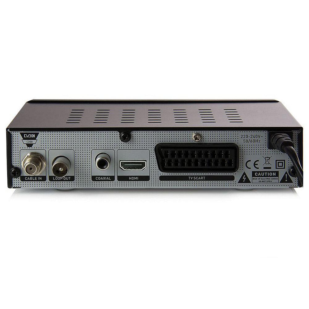 Opticum HD C200 Digital Kabelreceiver Full HD S-PDIF/Scart/USB/HDMI