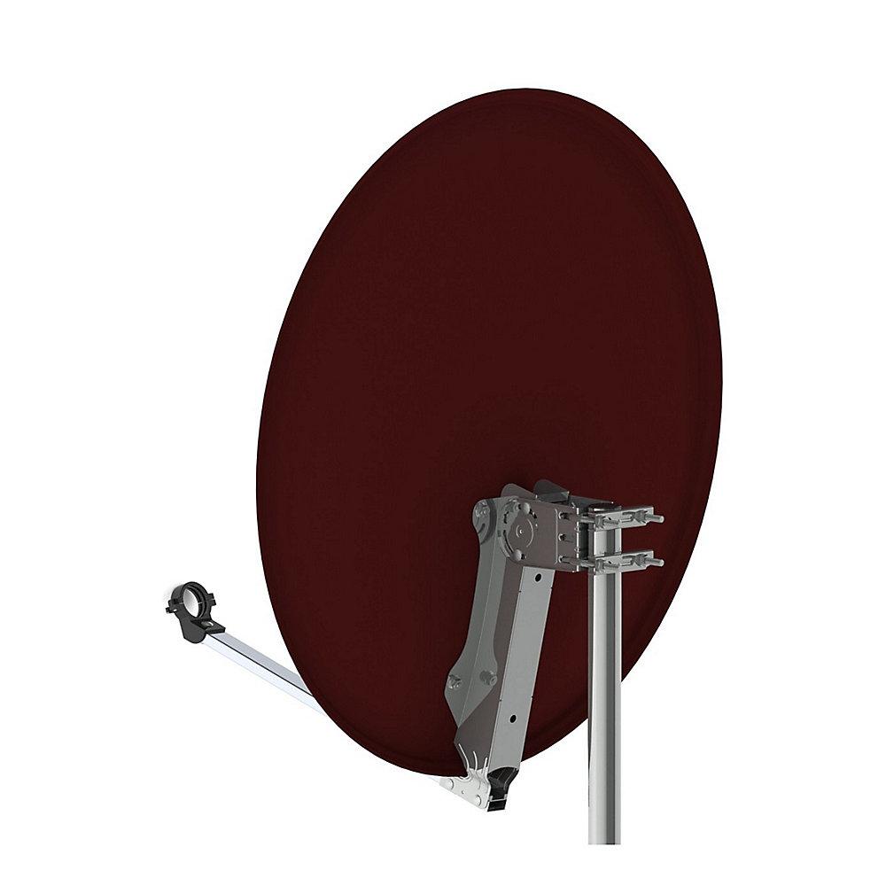 Opticum QA80 SAT Antenne Stahl, Farbe: Ziegelrot