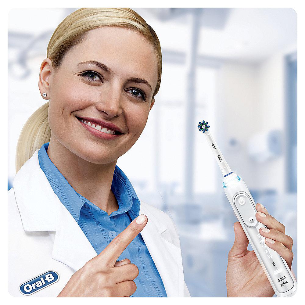 Oral-B Genius 10100S White Elektrische Zahnbürste mit Bluetooth