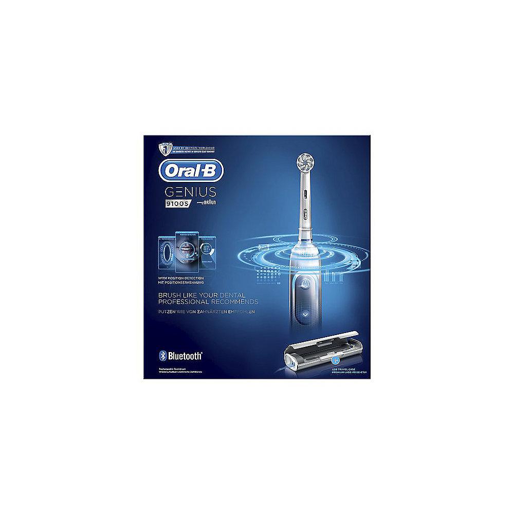 Oral-B Genius 9100S White Elektrische Zahnbürste mit Bluetooth