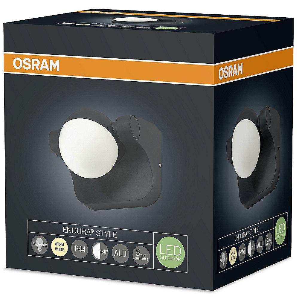 Osram Endura Style Sphere LED-Außenwandleuchte grau