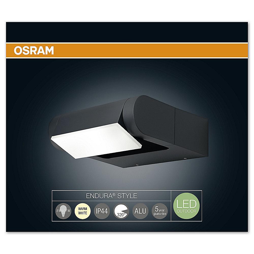 Osram Endura Style Spot LED-Außenwandleuchte grau