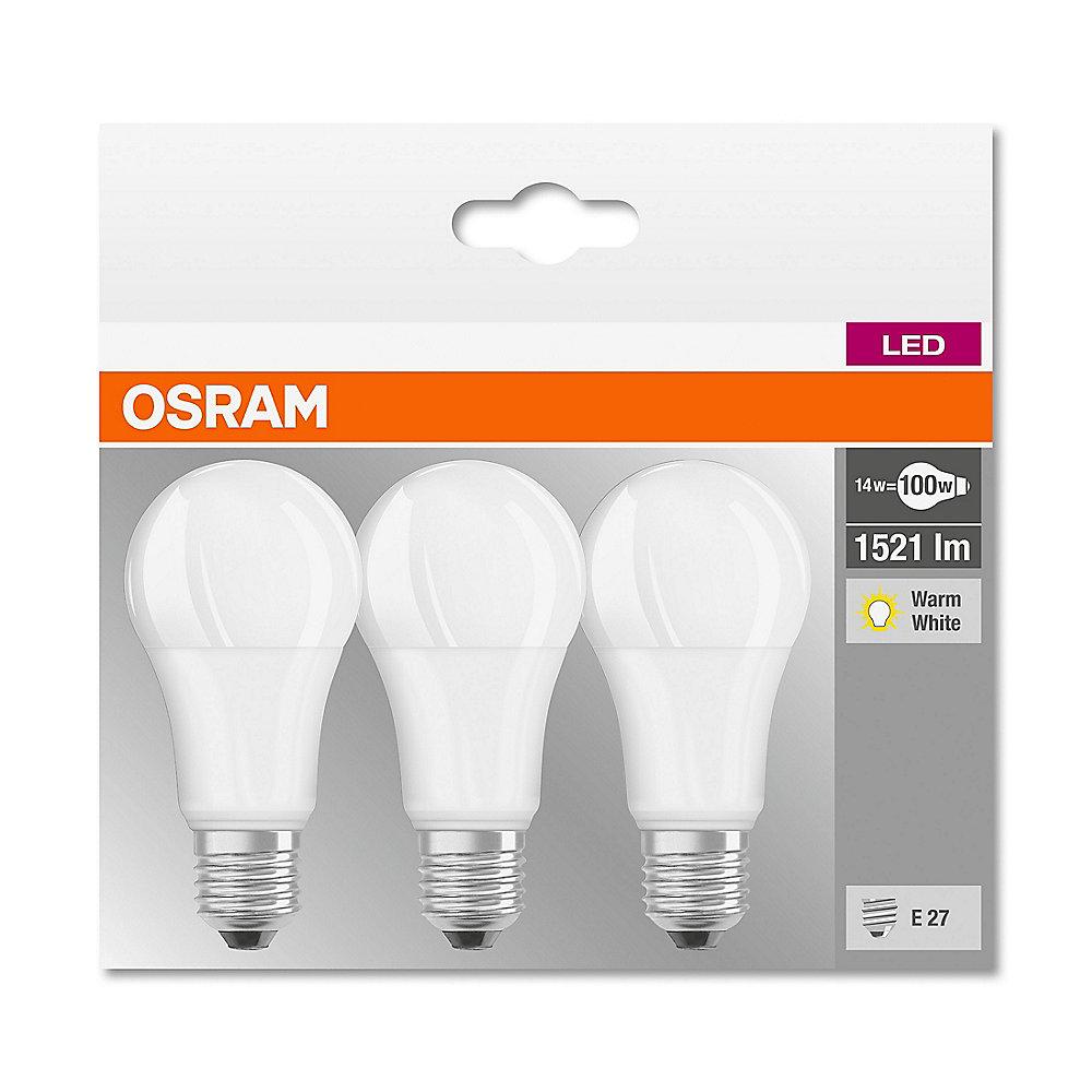 Osram LED Retro Classic A100 Birne 14W (100W) matt E27 warmweiß 3er-Pack