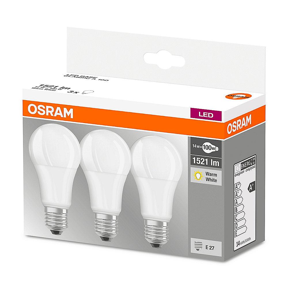 Osram LED Retro Classic A100 Birne 14W (100W) matt E27 warmweiß 3er-Pack, Osram, LED, Retro, Classic, A100, Birne, 14W, 100W, matt, E27, warmweiß, 3er-Pack