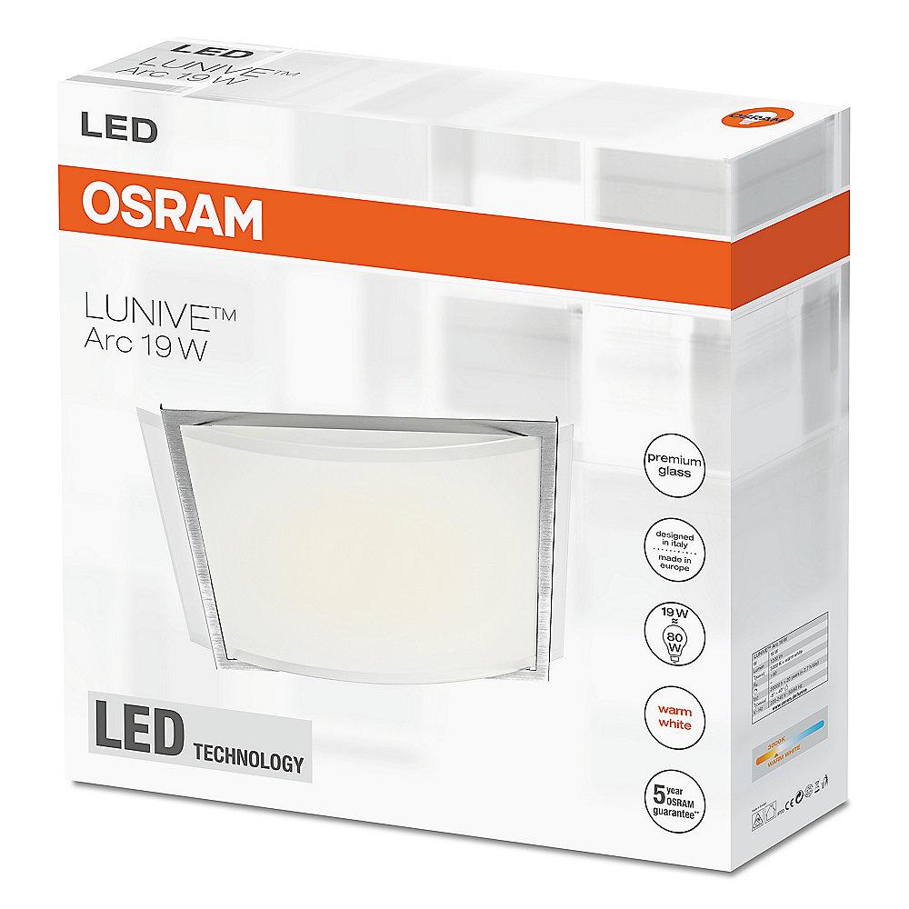 Osram Lunive Arc LED-Wand-/ Deckenleuchte 30 x 39 cm weiß