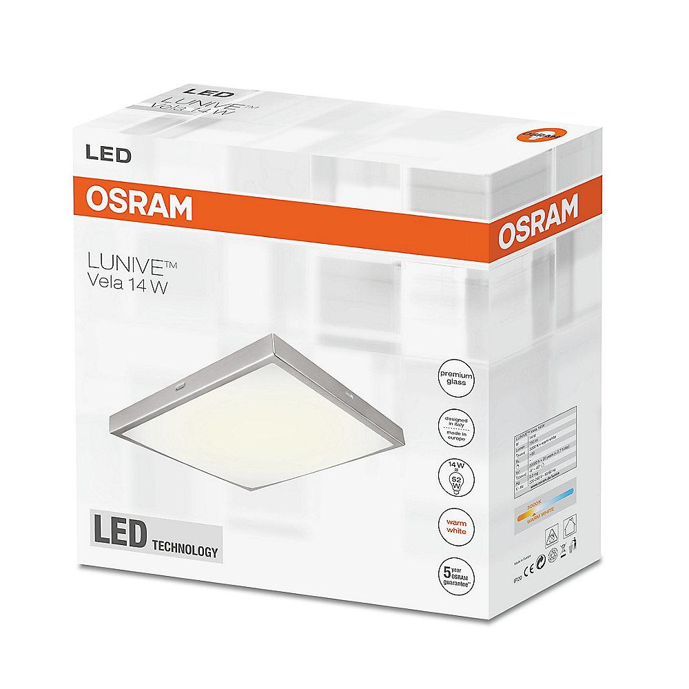 Osram Lunive Vela LED-Wand-/ Deckenleuchte 22 x 22 cm weiß