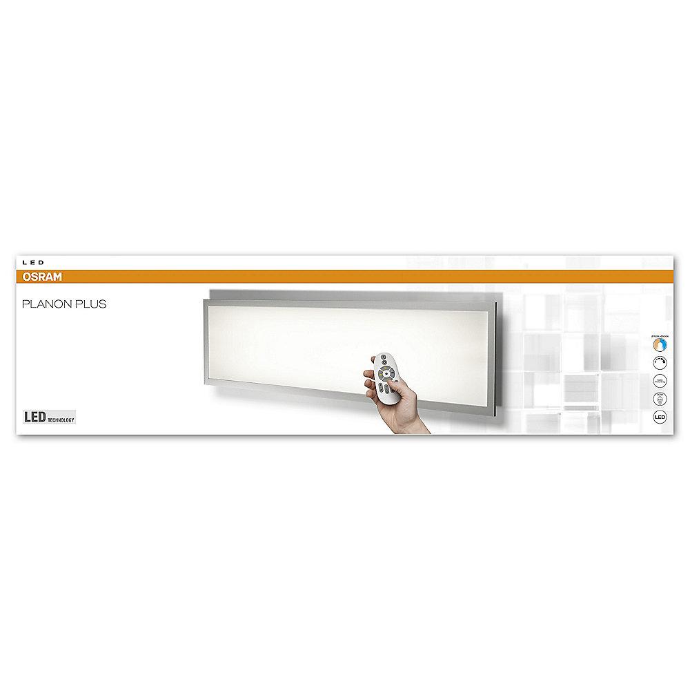 Osram Planon Plus LED-Deckenleuchte mit Fernbedienung 30 x 120 cm weiß