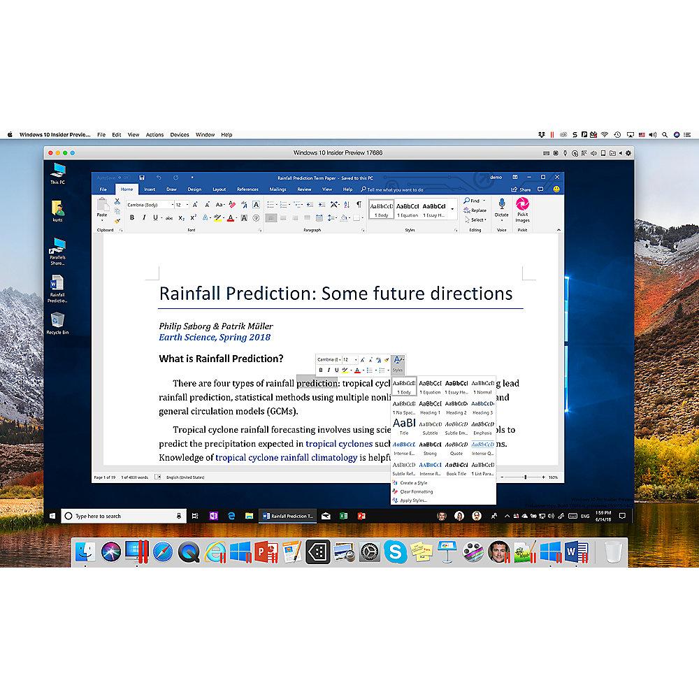Parallels Desktop 14 für Mac Standard Edition Box, Subscription 1 Jahr