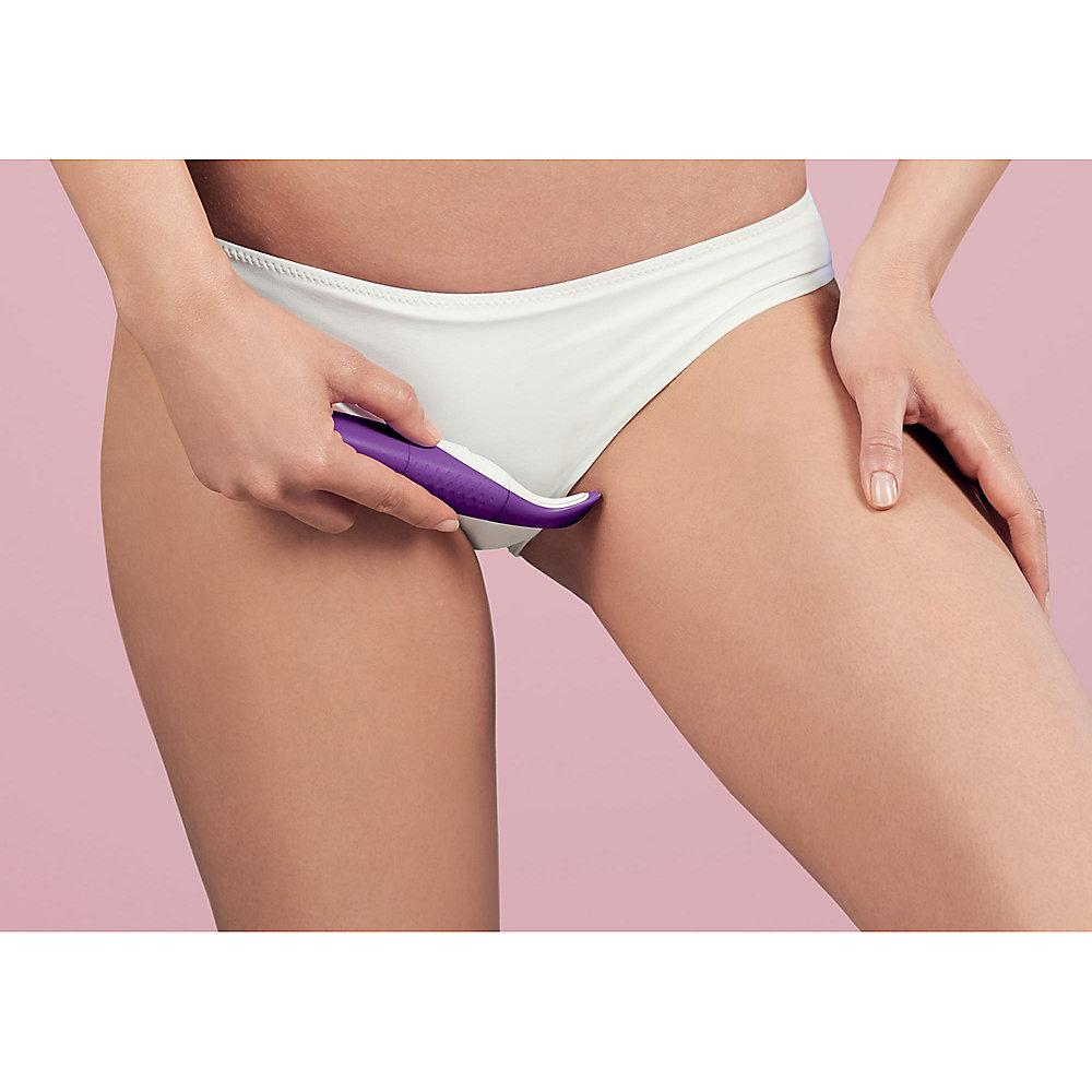 Philips BRT383/15 BikiniGenie Bikini-Trimmer weiß/lila