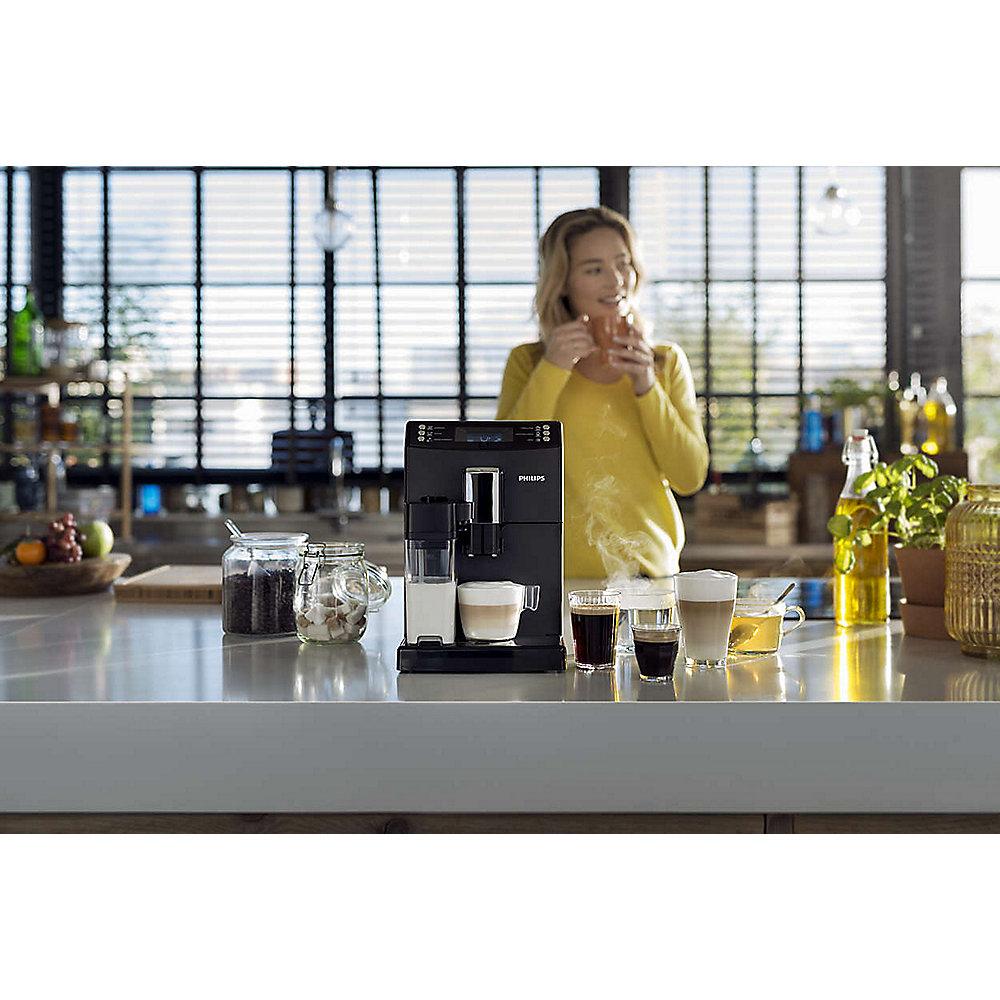 Philips EP3551/00 Kaffeevollautomat 3100 Serie mit Milchkanne schwarz