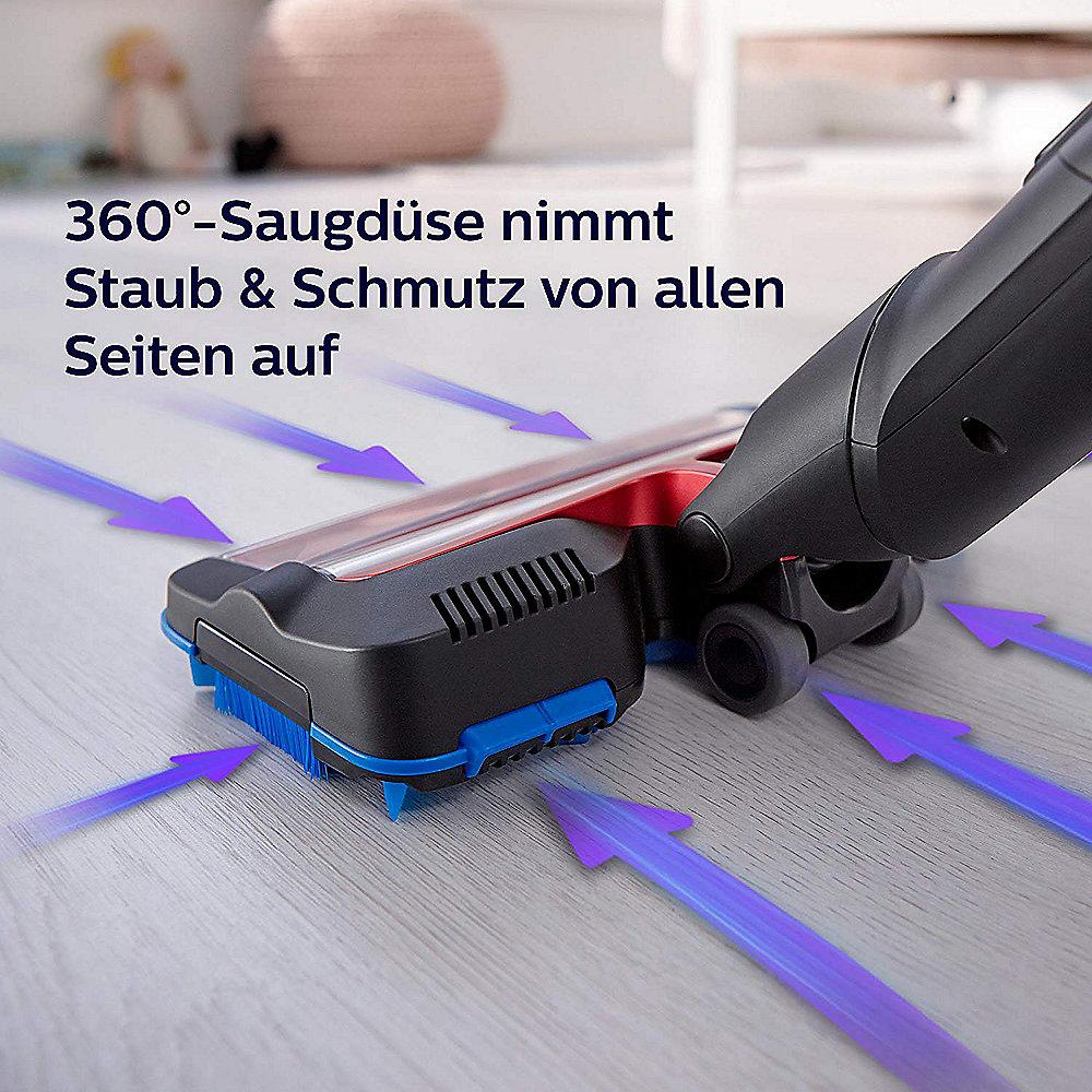 Philips FC6823/01 SpeedPro Max Akkusauger 25,2V Li-Ion schwarz/rot