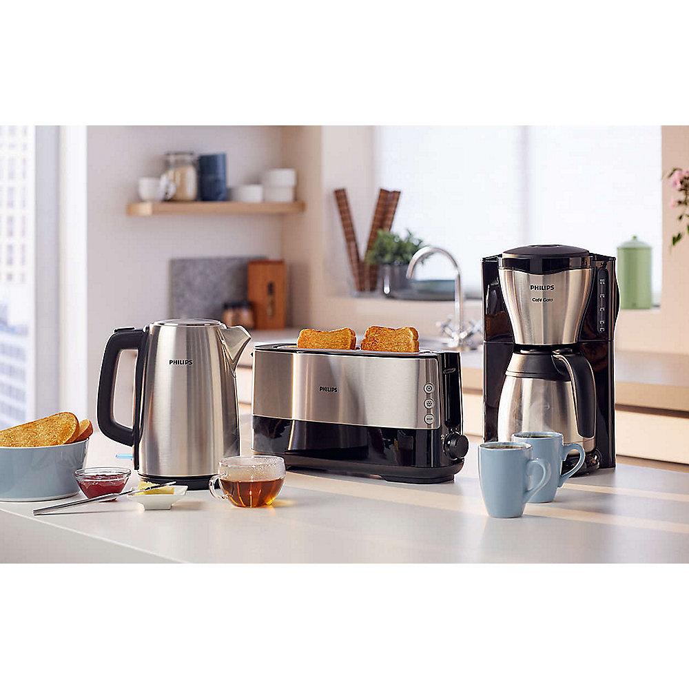 Philips Gaia Collection HD7548/20 Kaffeemaschine Thermokanne, schwarz/Edelstahl