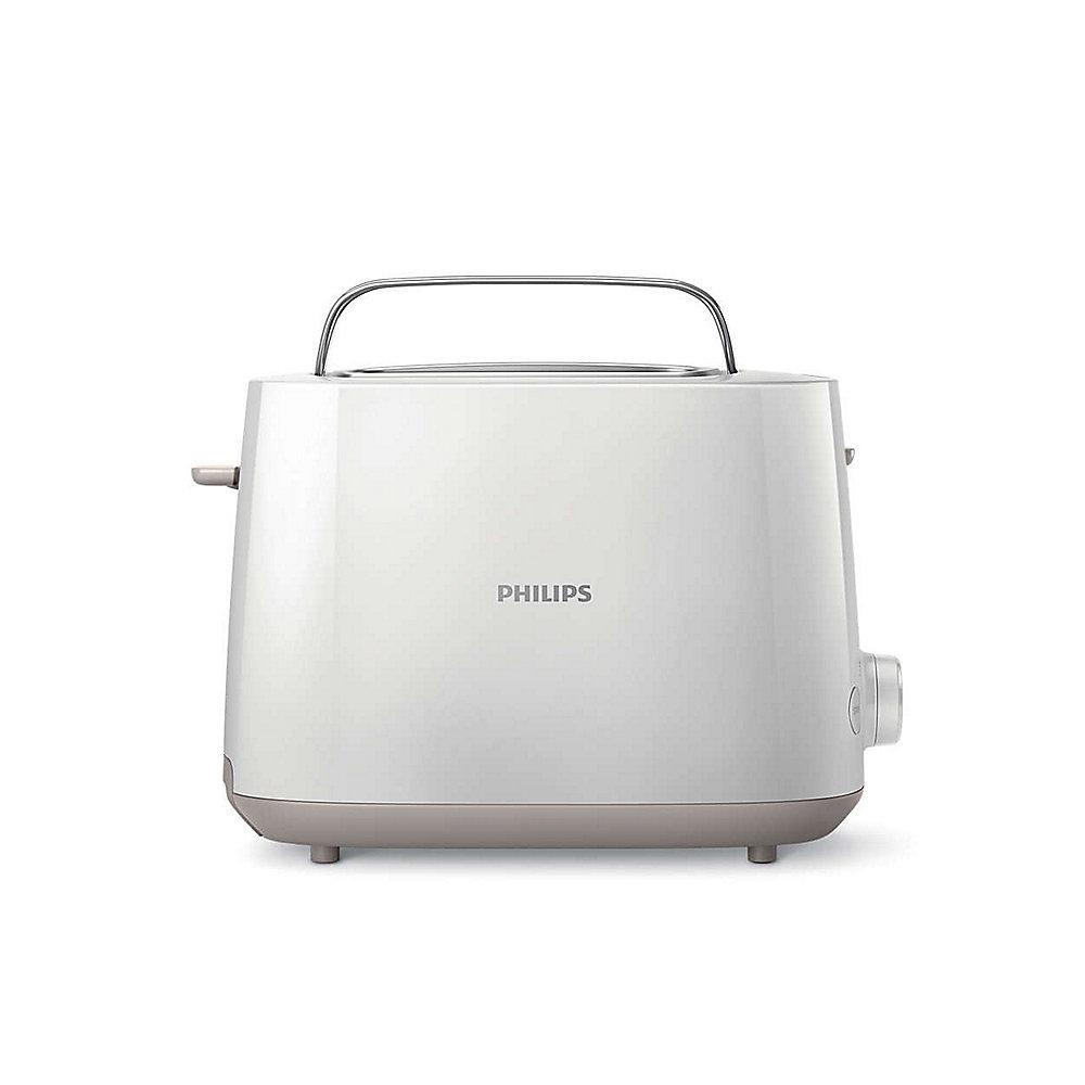 Philips HD2581/00 Daily Collection Toaster weiß Brötchenaufsatz