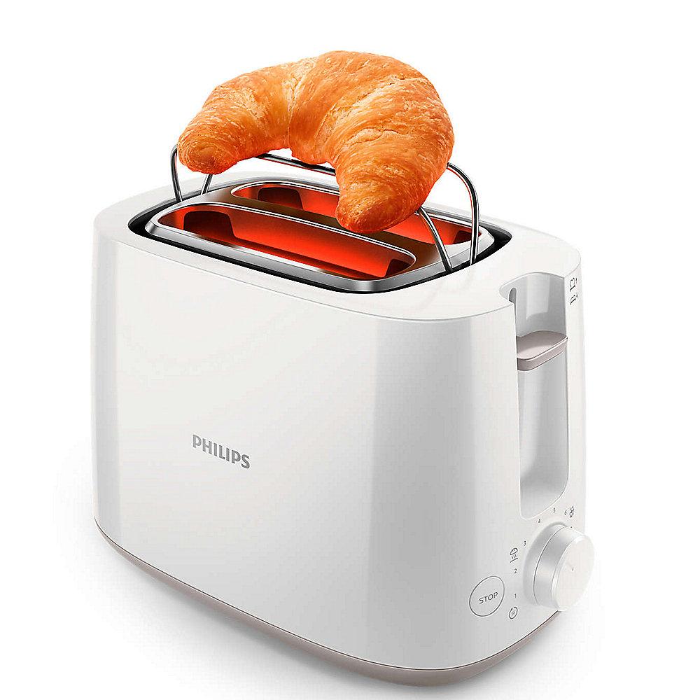 Philips HD2581/00 Daily Collection Toaster weiß Brötchenaufsatz, Philips, HD2581/00, Daily, Collection, Toaster, weiß, Brötchenaufsatz