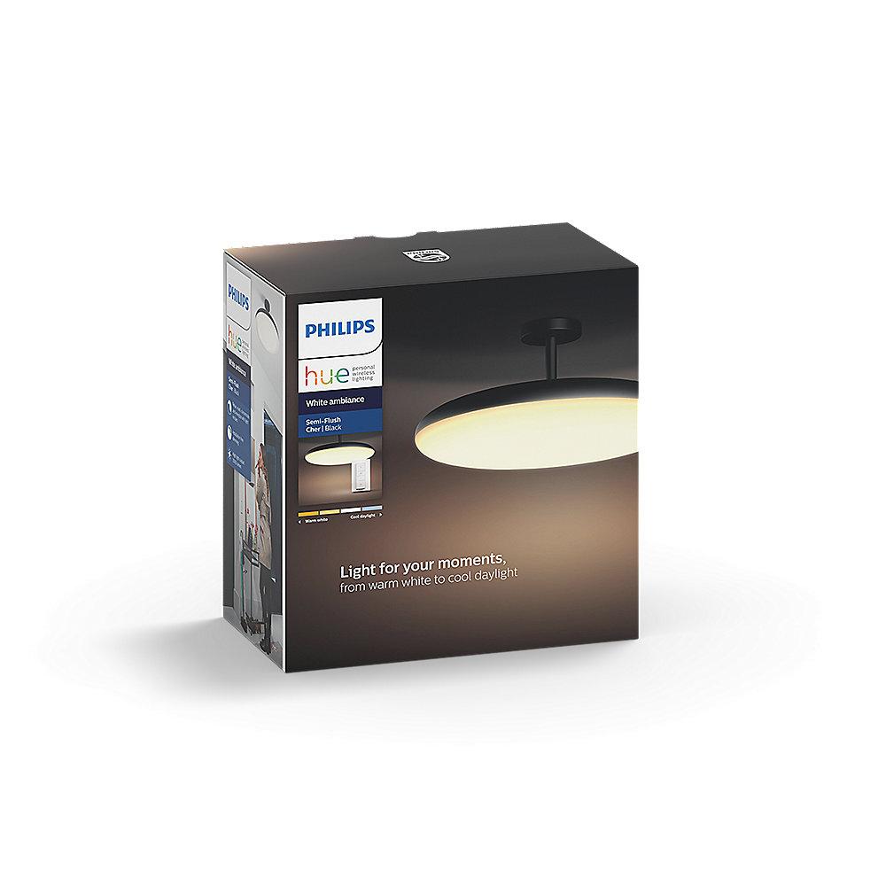 Philips Hue White Ambiance Cher LED Deckenleuchte (Halterung) inkl. Dimmschalter