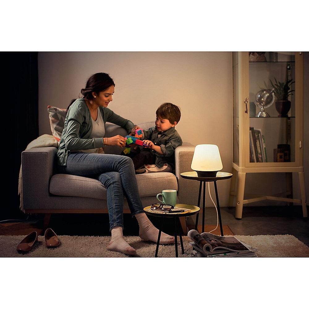 Philips Hue White Ambiance Wellness Tischleuchte schwarz inkl. Dimmschalter