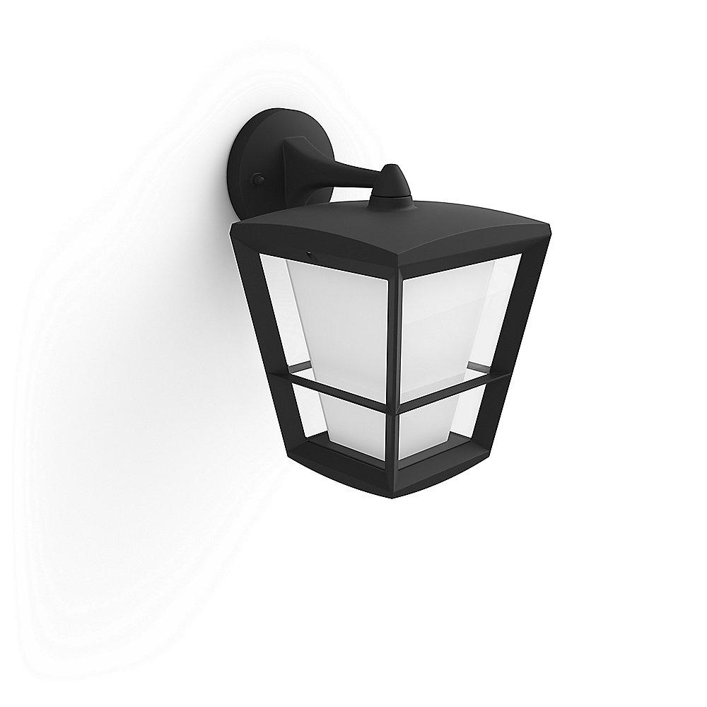 Philips Hue White & Color Amb. Econic Wandleuchte hängend, Schwarz, 1150lm