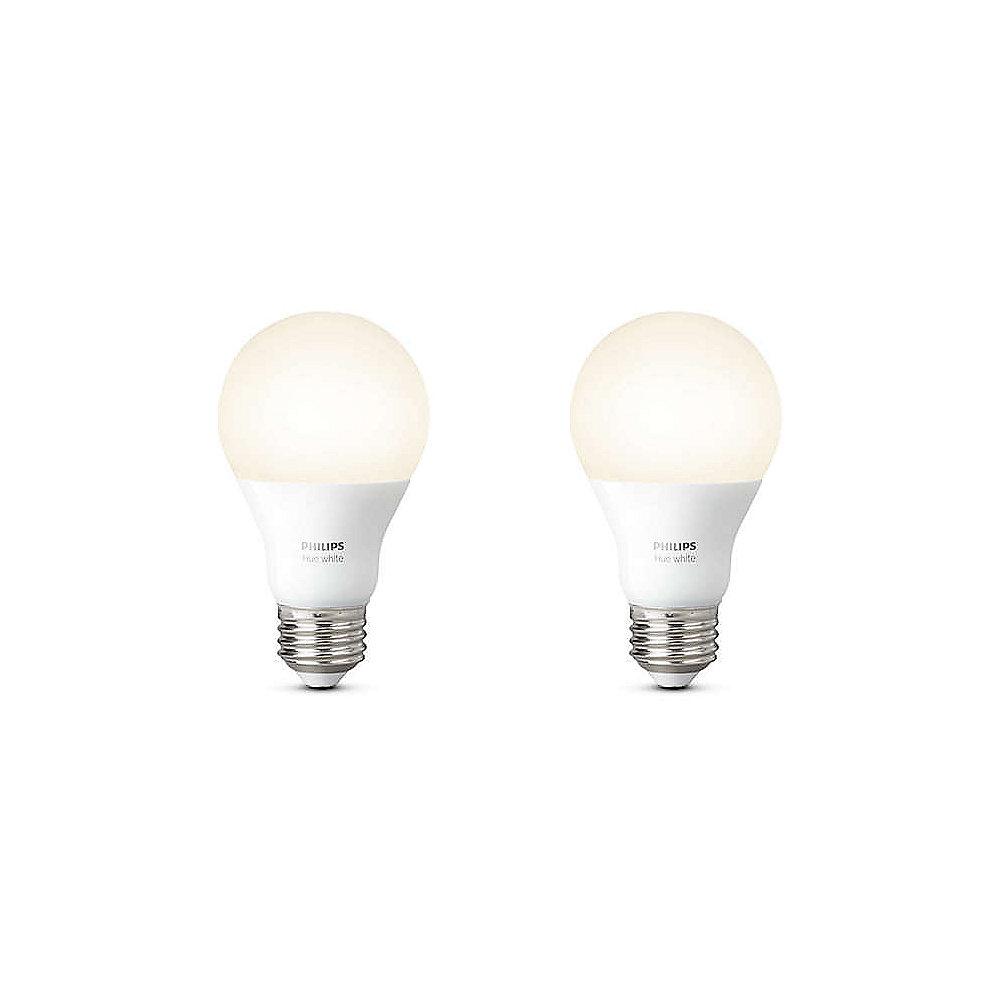 Philips Hue White E27 LED Lampe Doppelpack