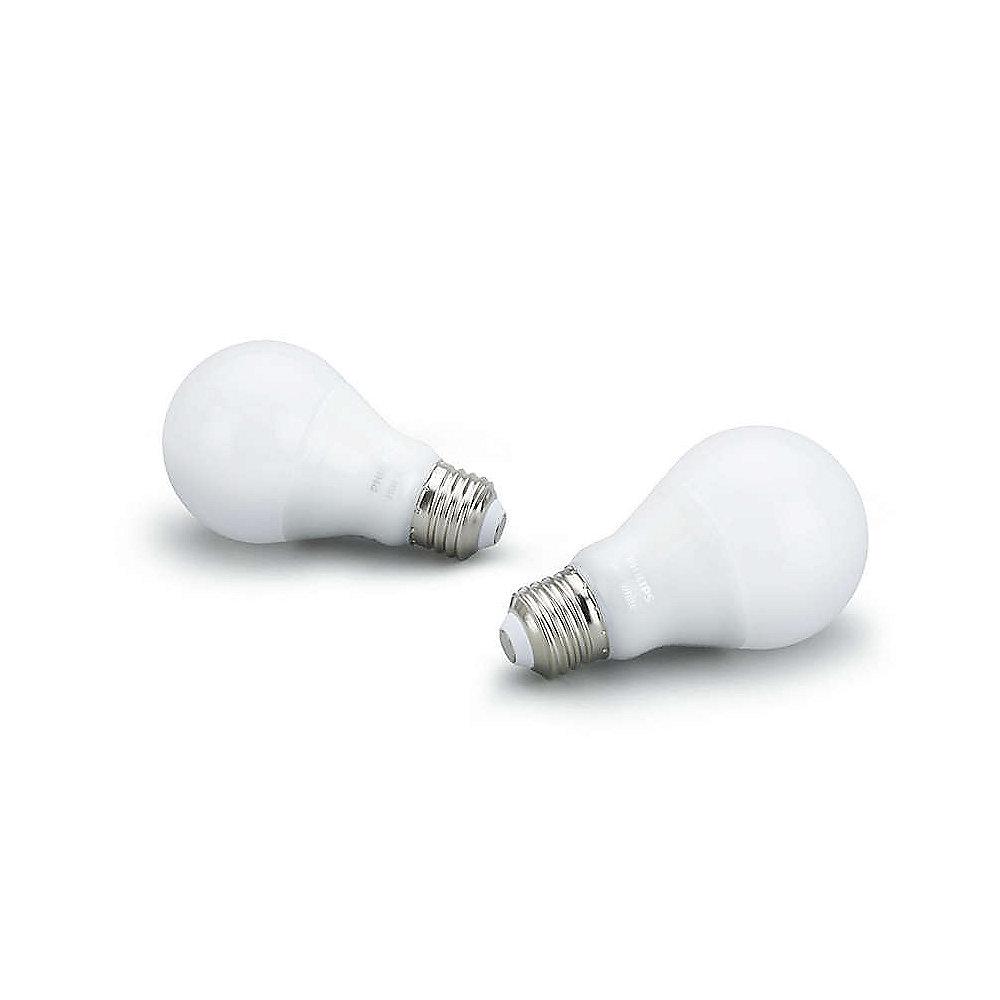 Philips Hue White E27 LED Lampe Doppelpack