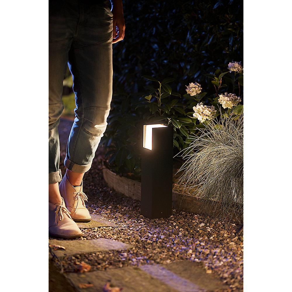 Philips Hue White Fuzo LED Sockelleuchte, Schwarz, 1150lm