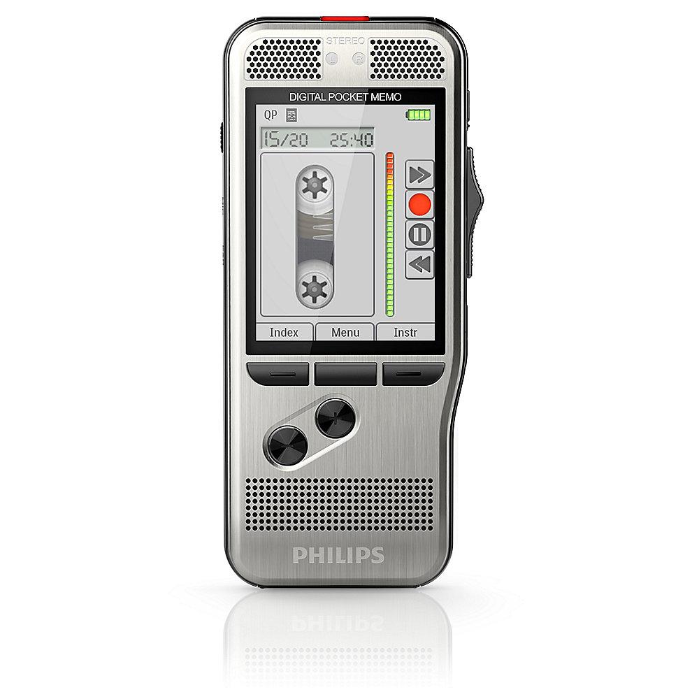 Philips Pocket Memo DPM7200 Digitales Diktiergerät mit 2Mic-Stereoaufnahme