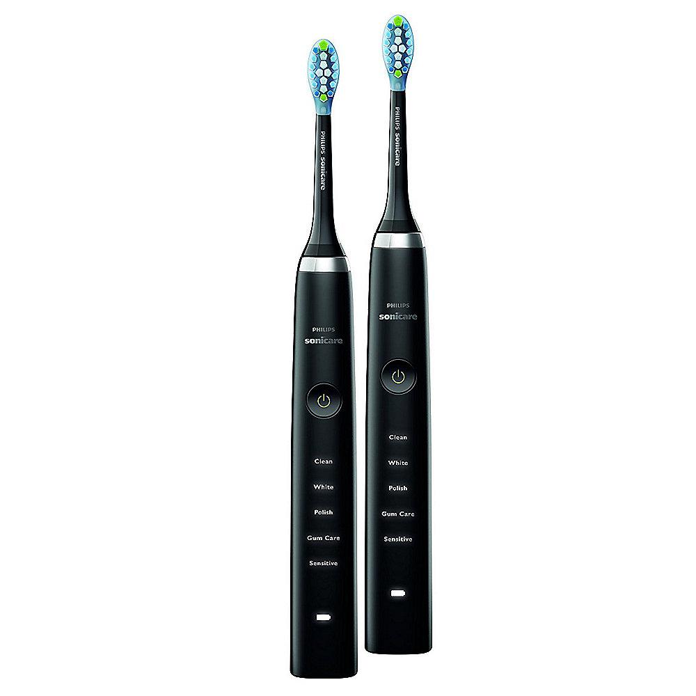 Philips Sonicare HX9357/87 DiamondClean Schallzahnbürste schwarz (Doppelpack)