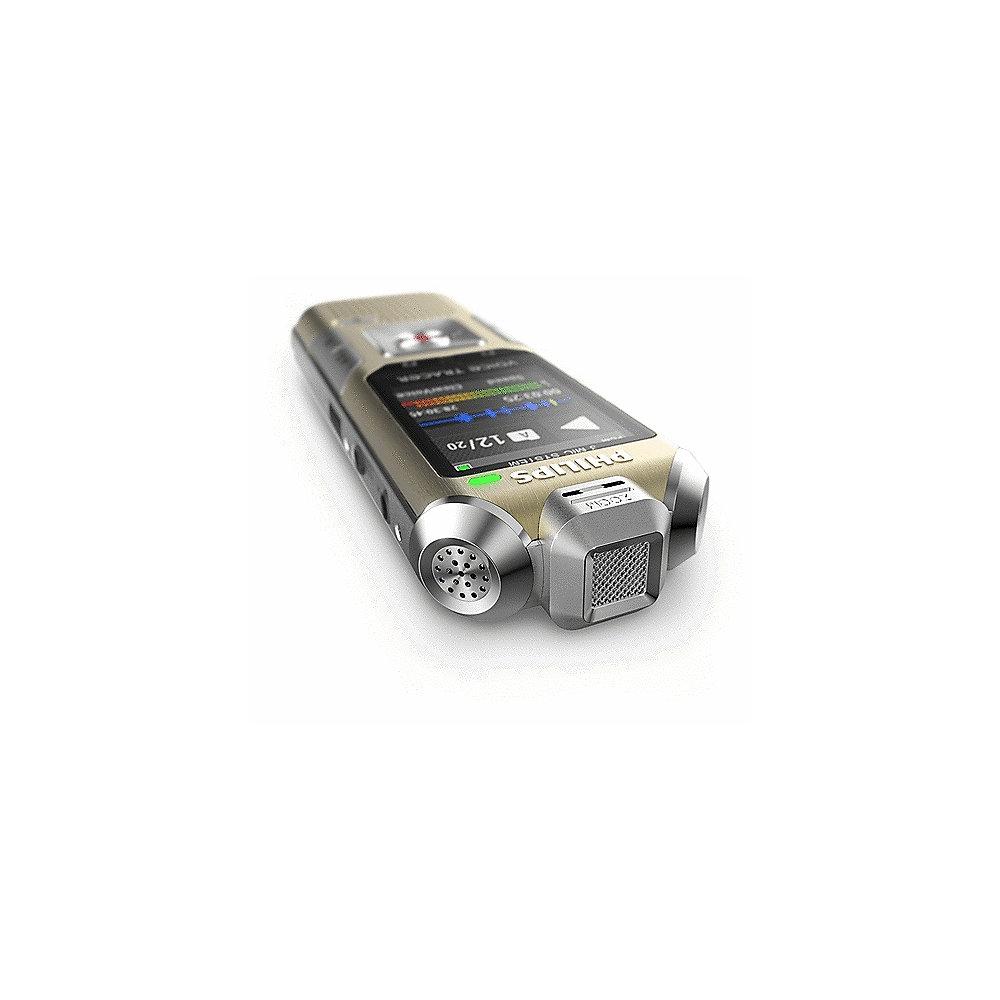 Philips Voice Tracer DVT 6500 Digitales Stereo Diktiergerät 4GB   microSD 3 Mic