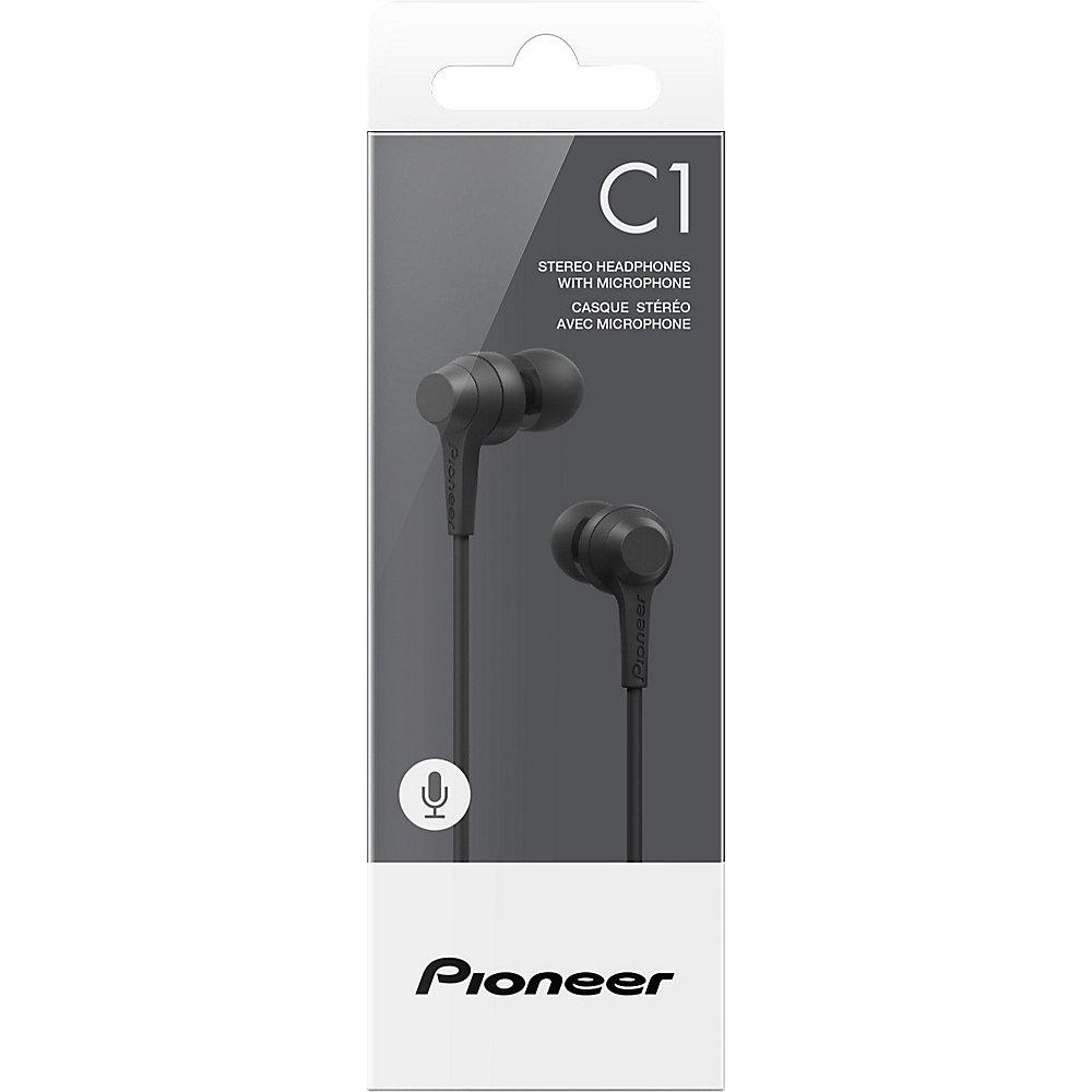 Pioneer SE-C1T(B) In-Ear Kopfhörer mit Mikrofon schwarz