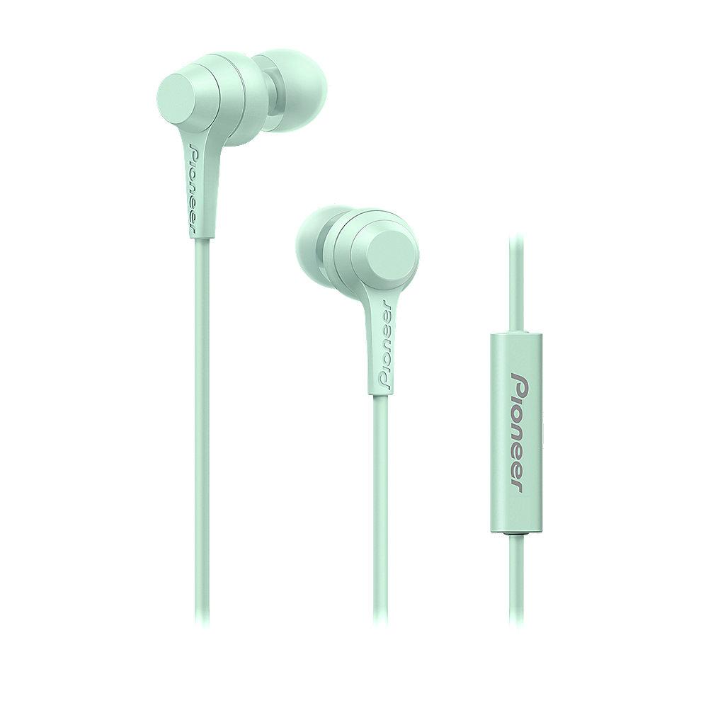 Pioneer SE-C1T(GR) In-Ear Kopfhörer mit Mikrofon mint-grün