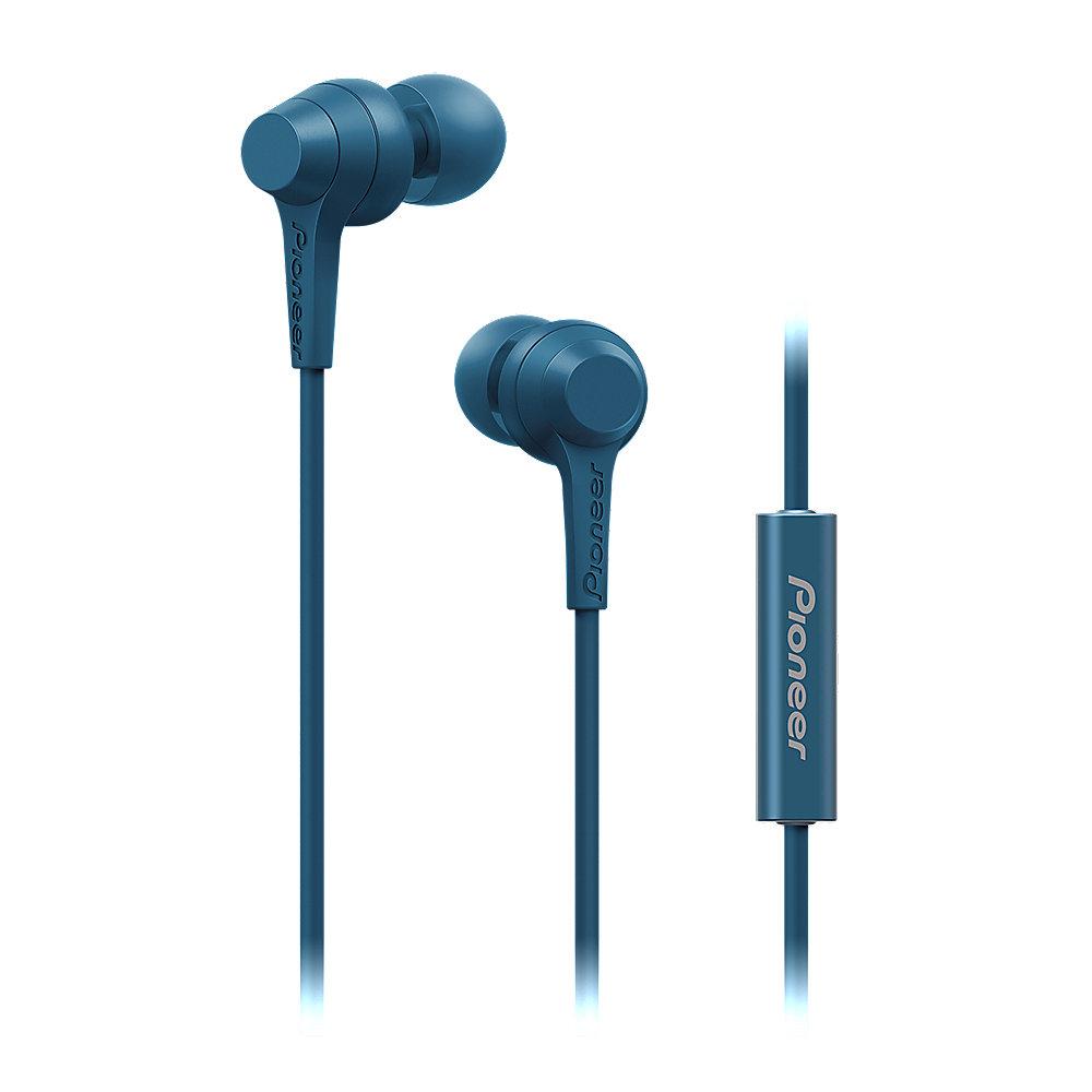 Pioneer SE-C1T(L) In-Ear Kopfhörer mit Mikrofon blau