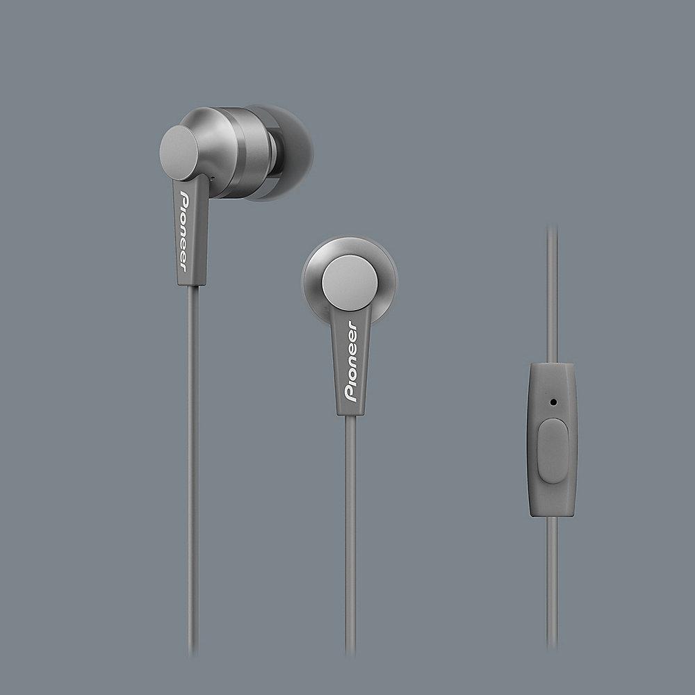 Pioneer SE-C3T-H In-Ear Kopfhörer Aluminium Designe ultra leicht grau