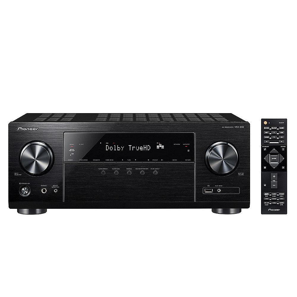 Pioneer VSX-832-B 5.1 AV-Receiver 4K Airplay Bluetooth WiFi HDMI schwarz