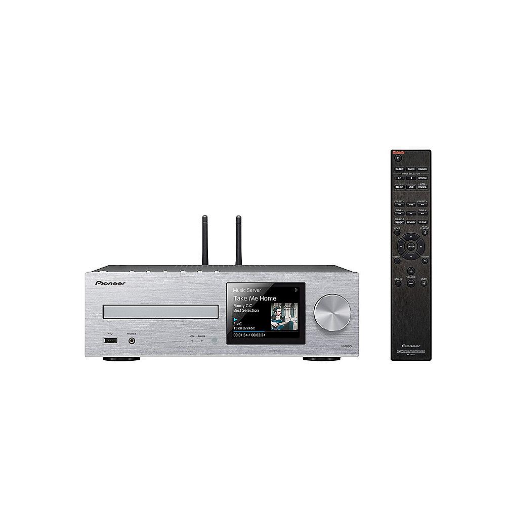 Pioneer X-HM86D-S Micro HiFi-System USB Netzwerk Bluetooth Multi-Room silber