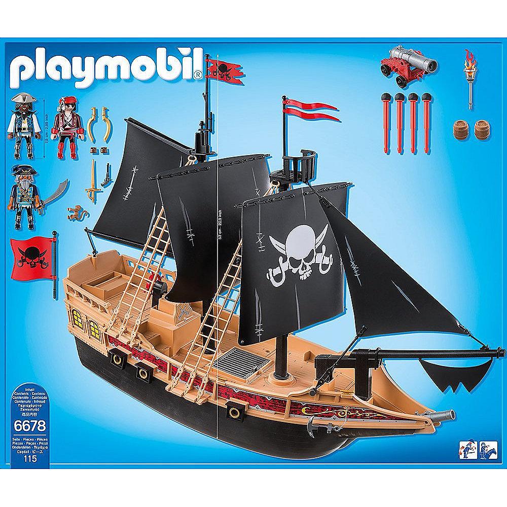 PLAYMOBIL - Piraten-Kampfschiff (6678), PLAYMOBIL, Piraten-Kampfschiff, 6678,