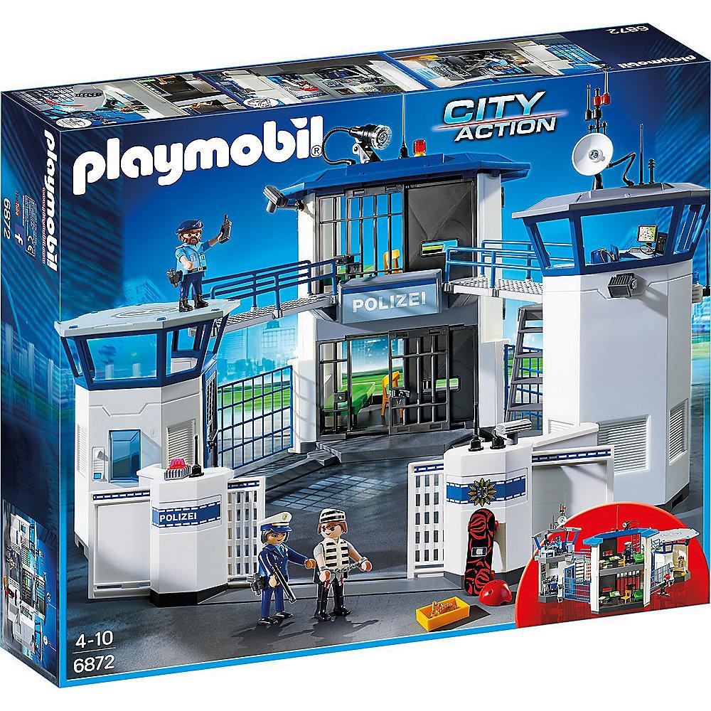 PLAYMOBIL - Polizei-Kommandozentrale mit Gefängnis (6872), PLAYMOBIL, Polizei-Kommandozentrale, Gefängnis, 6872,