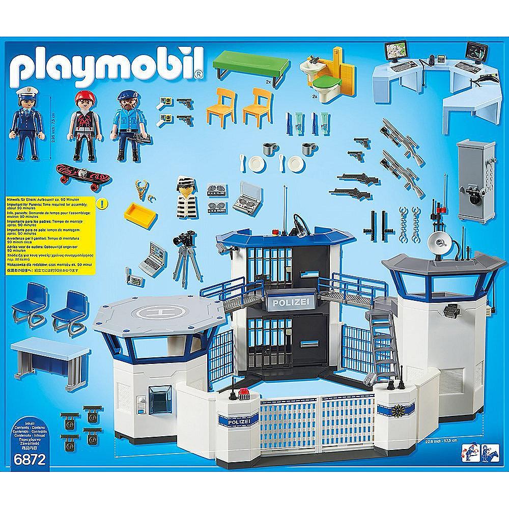 PLAYMOBIL - Polizei-Kommandozentrale mit Gefängnis (6872), PLAYMOBIL, Polizei-Kommandozentrale, Gefängnis, 6872,