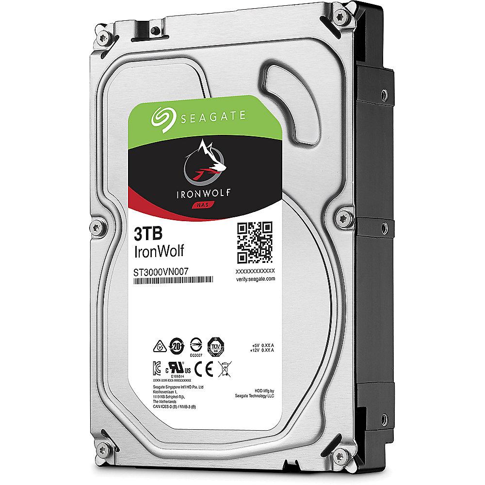 QNAP TS-131P NAS System 1-Bay 3TB inkl. 1x 3TB Seagate ST3000VN007