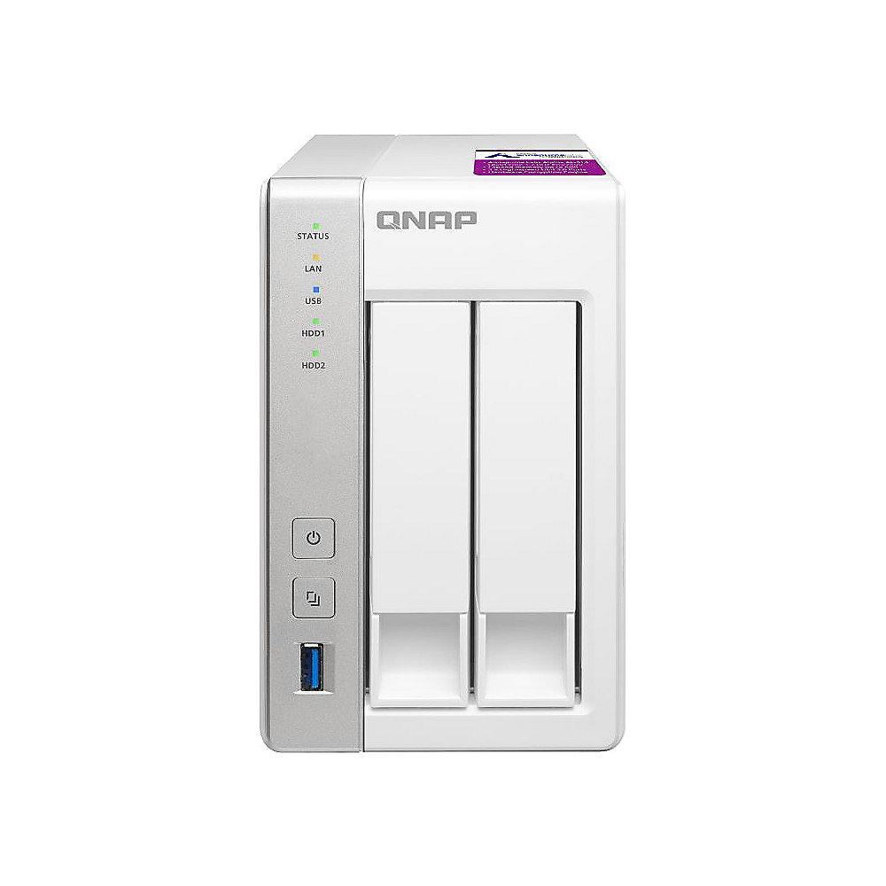 QNAP TS-231P2-1G NAS System 2-Bay 8TB inkl. 2x 4TB Seagate ST4000VN008