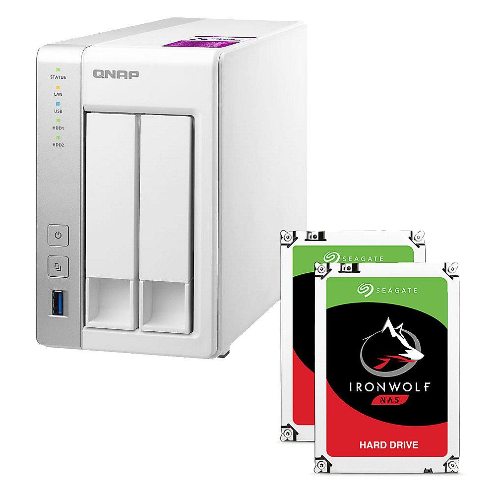 QNAP TS-231P2-4G NAS System 2-Bay 6TB inkl. 2x 3TB Seagate ST3000VN007